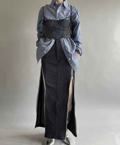 【RE;CIRCLE】 Re Front Zip Skirt/ 241003-016