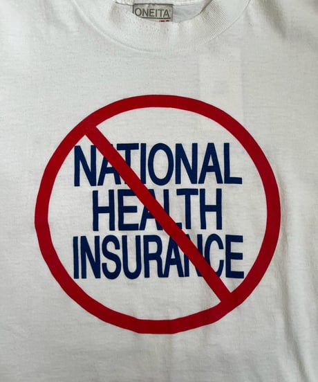 【USED】 RESIZED 90s ONEITA NATIONAL HEALTH INSURANCE T-Shirt / 250830-010