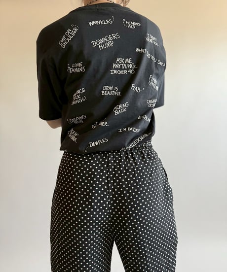 【USED】  Made in USA 89's Hanes Positive Word  T-Shirt/250510-045