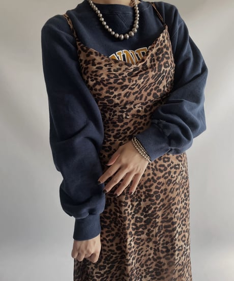 【USED】  Leopard Patterned Camisole One-piece / 231104-010