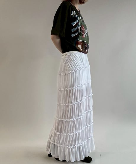 【USED】 Sheer Long Skirt/ 250621-005