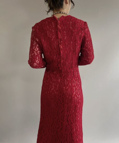 【USED】 Flower Pattern Lace One-piece / 230701-011