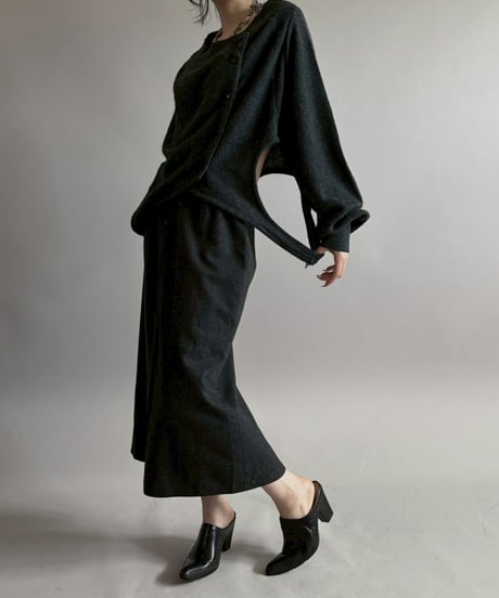 【RE;CIRCLE】 RE Deformed Acrylic Cardigan / 260312-002
