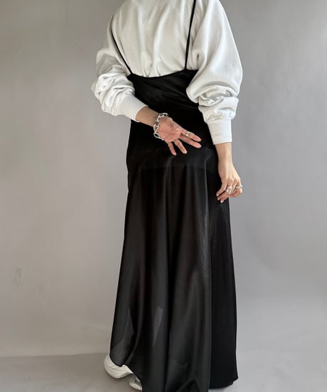 【USED】 Sheer Camisole Long One-Piece  /241223-010