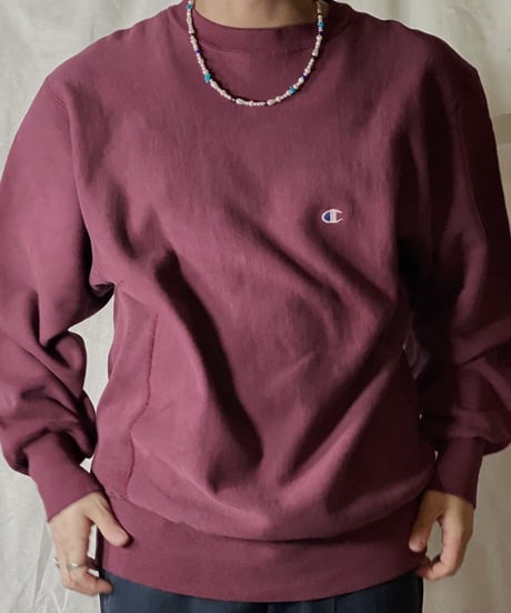 【USED】90's USA Champion Reverse Weave Sweat One Point /210210-039