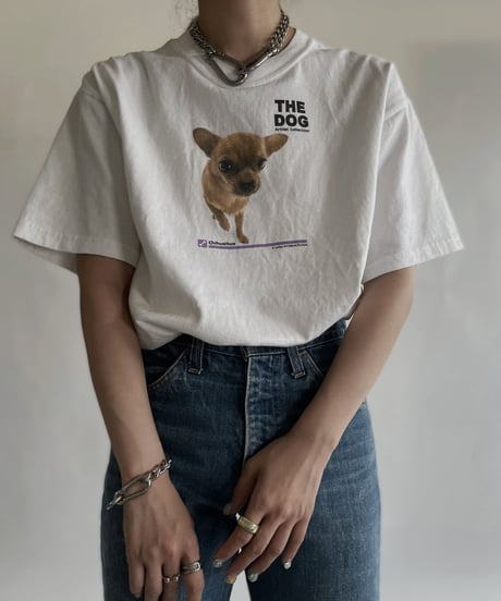 【USED】 Short Sleeved Dog T-shirt  / 220611-023