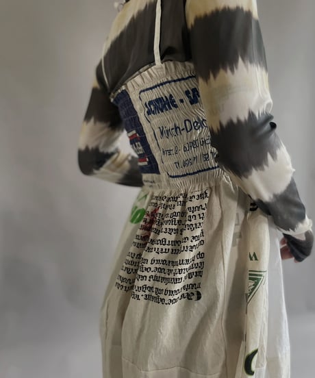 【RE;CIRCLE】RE Eco-Friendly Bag Shirring One-piece / 230327-020
