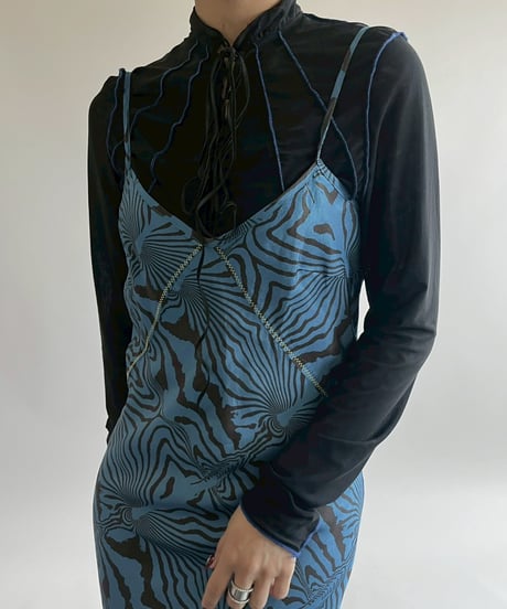 【USED】 BRAIN DEAD Design Camisole Long One-Piece  / 250517-010