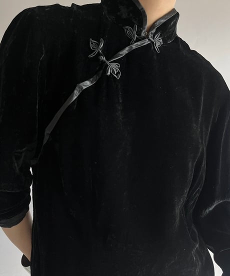 【USED】 Velour China Dress /241214-015