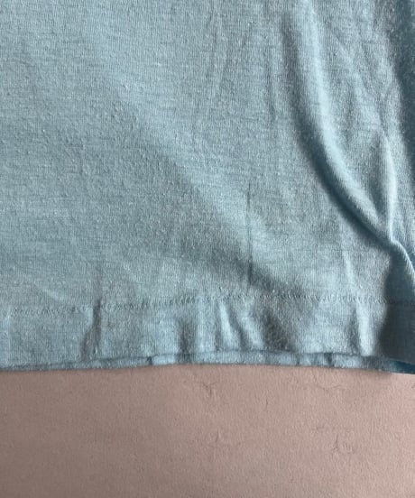 【USED】70~80's Flock Print T-Shirt /240824-050