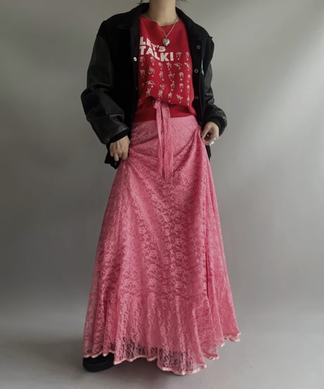 【USED】 Lace Patterned Long One-Piece / 231202-004