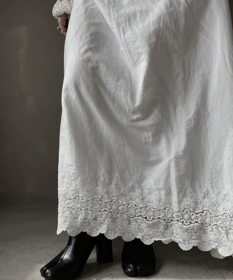【USED】  White Cotton Camisole One-piece/220220-031