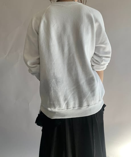 【USED】 Made in USA 90's Hanes Dog Print Sweat Top/241124-024