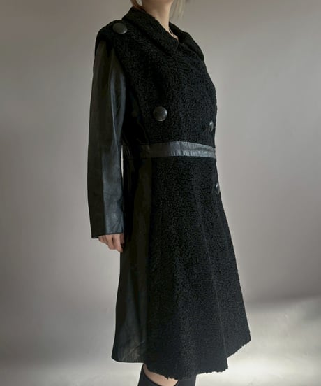 【USED】 Design Leather Coat / 260131-009