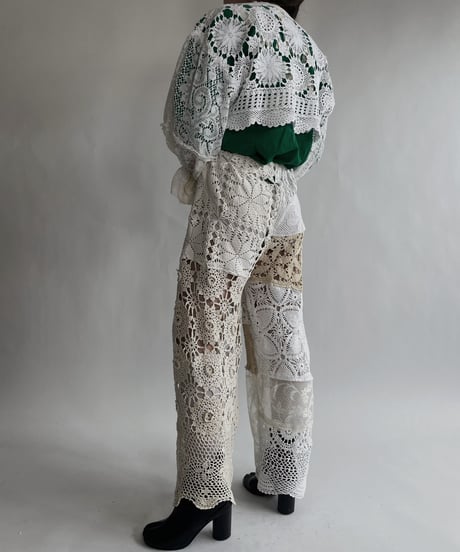 【RE;CIRCLE】 RE Crochet Lace Patchwork Bolero / 220526-033