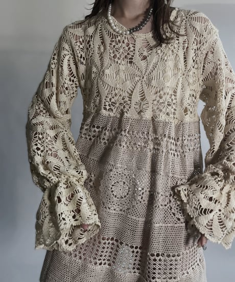 【RE;CIRCLE】 RE Crochet Lace One-piece / 220623-001
