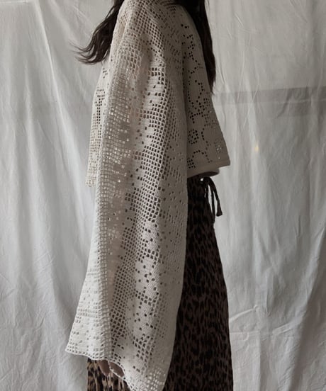 【RE;CIRCLE】 RE Crochet L/S Top②/210611-019