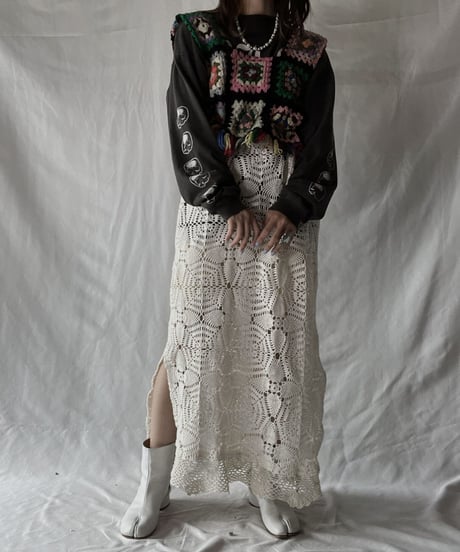 【RE;CIRCLE】 RE Granny × Crochet N/S One-piece①/211014-010