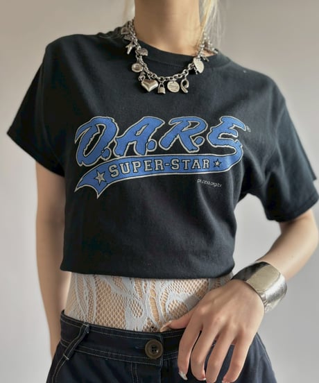 【USED】 RESIZED GILDAN D.A.R.E. SUPER STAR T-Shirt / 260627-007