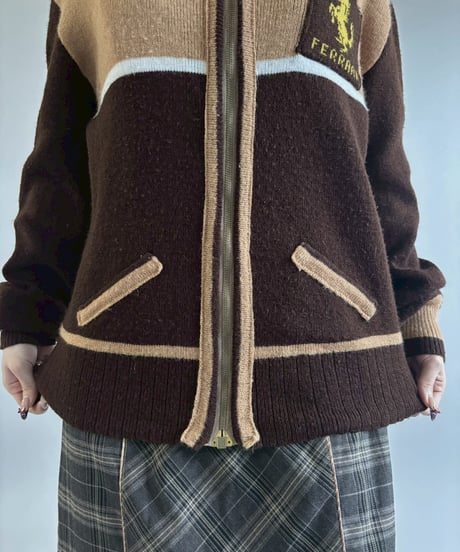 【USED】 FERRARI Knit Jacket / 260117-007
