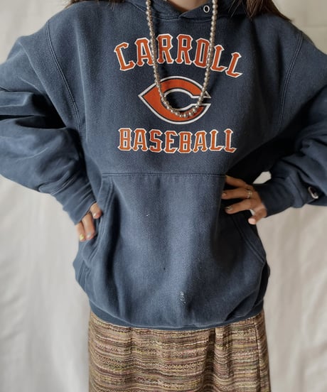 【USED】  Champion Reverse Weave Hoodie CARROL BASEBALL/210902-018