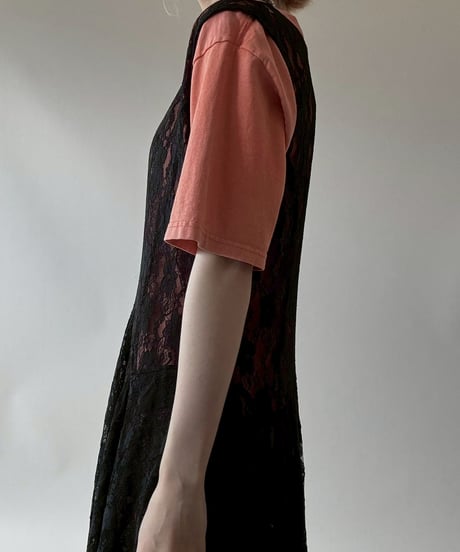 【USED】 Lace Pattern N/S Long One-Piece  / 250628-012