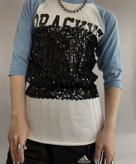 【USED】 Spangle Top Black / 230430-034