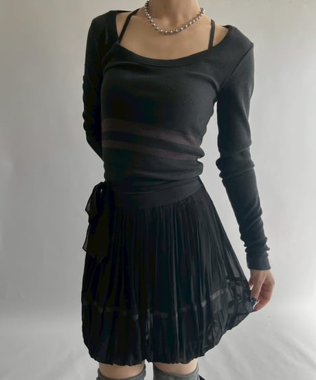 【USED】 Cop.Copine Balloon Hem One-Piece  /251014-020