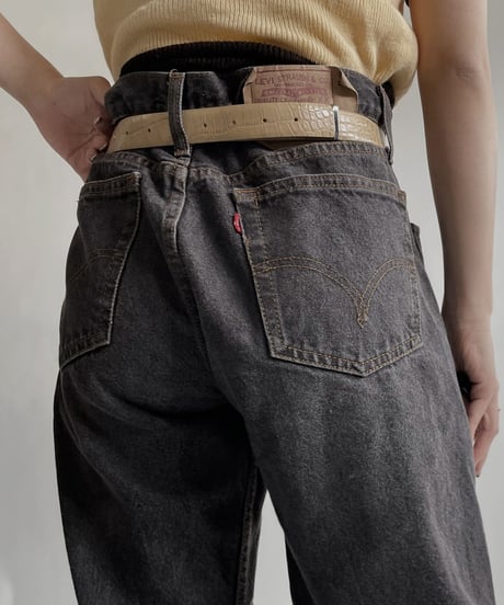 【USED】   Levi's Denim Pants 501 Black / 220416-034