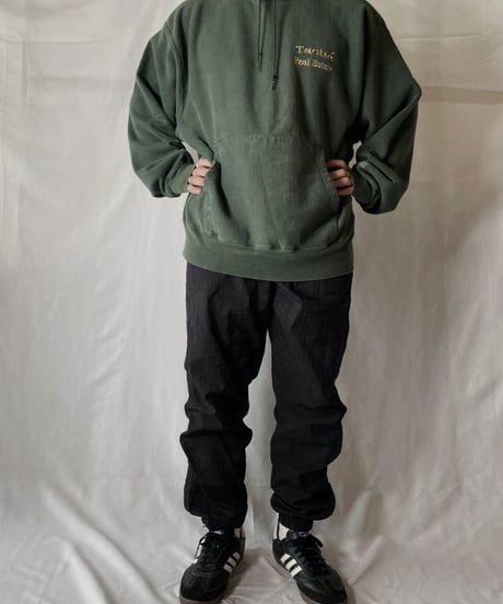 【USED】  Champion Reverse Weave Hoodie Tuche Real Estate/210902-039