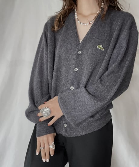 【USED】   LACOSTE Knit Cardigan⑨/211126-017