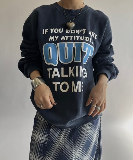 【USED】QUIT Sweat Top /241019-026