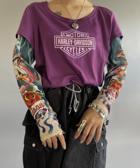 【USED】 Harley Davidson Design L/S T-Shirt/240518-020