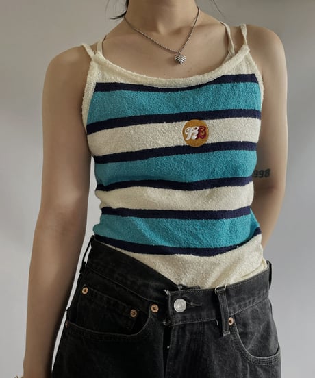 【USED】 Strip Camisole Top / 230819-035