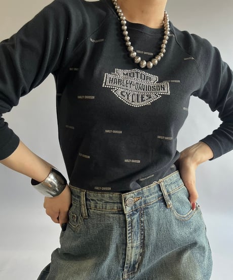 【USED】Made in USA HARLEY-DAVIDSON L/S T-Shirt /240824-044