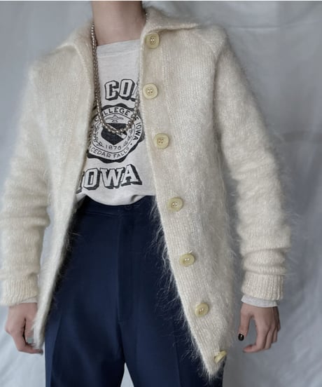 【USED】 Acrylic Knit Cardigan/ 220120-051