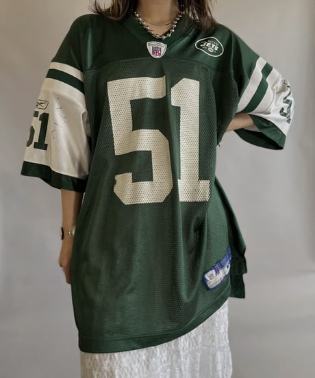 【USED】    Reebok NFL NY JETS Game Shirt / 230610-017