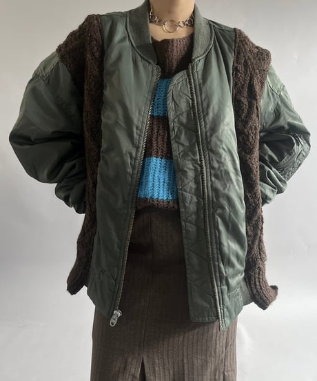 【RE;CIRCLE】 RE MA-1 Alan Docking Jacket Black / 241219-007