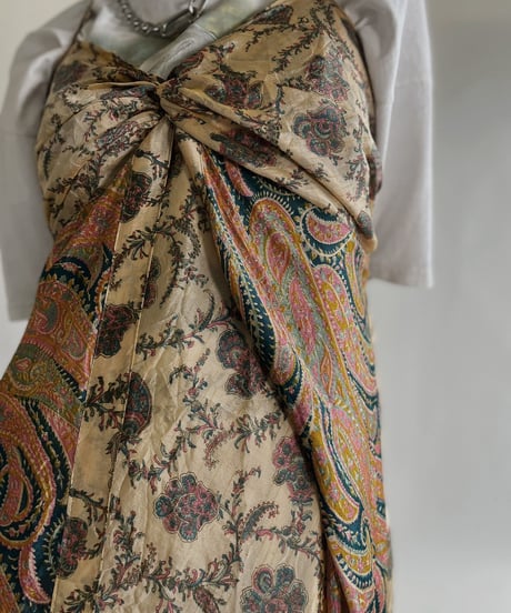 【USED】 Sleeveless Paisley One-piece / 220611-009