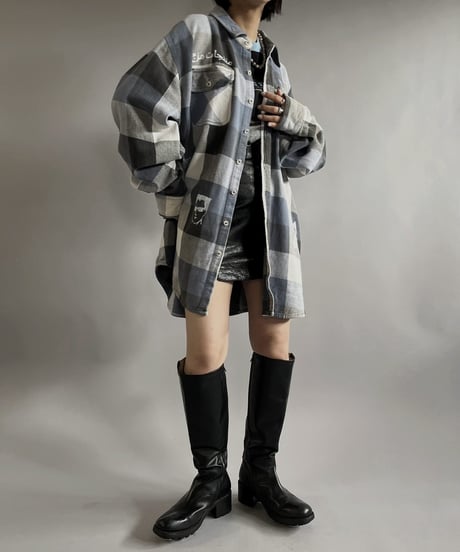 【Mashup Products】Cotton100% L/S Shirt/  240217-026