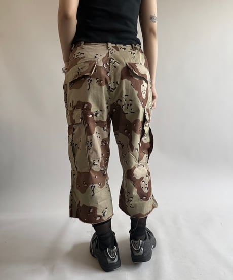 【USED】 Military Camouflage Cut off Shorts  / 250614-002