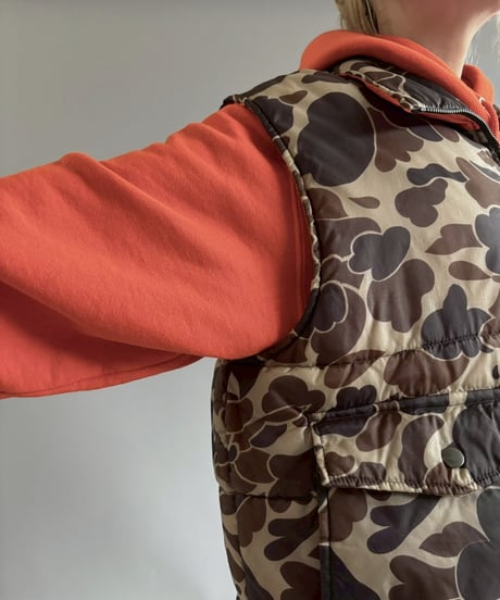 【USED】 Camouflage Pattern Padded Reversible Vest /251101-001