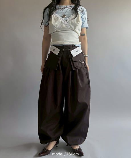 【再受注販売】 Chinatsu Aoyama×Dickies®︎  The Makers Pants Set Brown / 260605-003