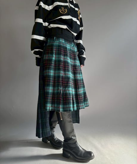 【RE;CIRCLE】 RE Kilt Long Skirt / 251204-009