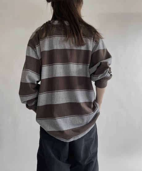 【USED】 Chaps Long Sleeved Striped T-shirt / 220618-014