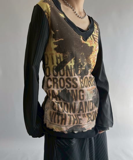 【USED】 Cop.Copine Design Top  /251014-011