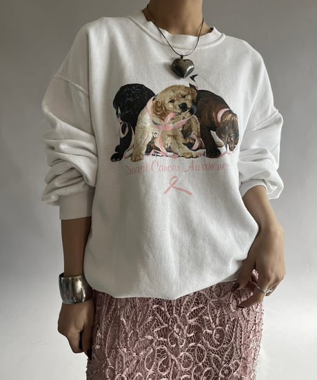 【USED】 Dog Print Sweat /241207-019