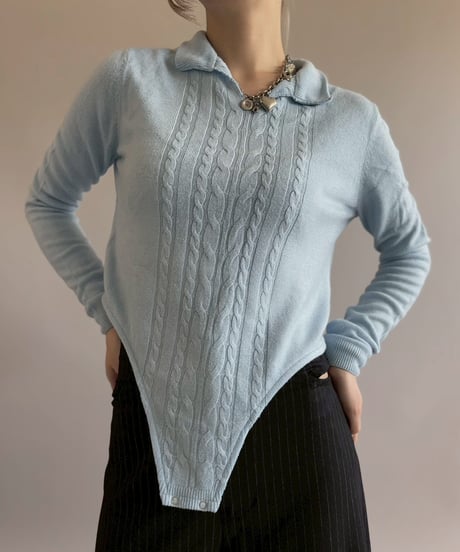 【RE;CIRCLE】 RE Rib Knit Leotard Top / 260416-001