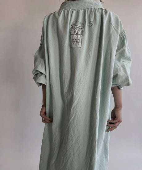【RE;CIRCLE】RE Dyed French Mattress Cover One-piece -Aqua Green- / 220512-009
