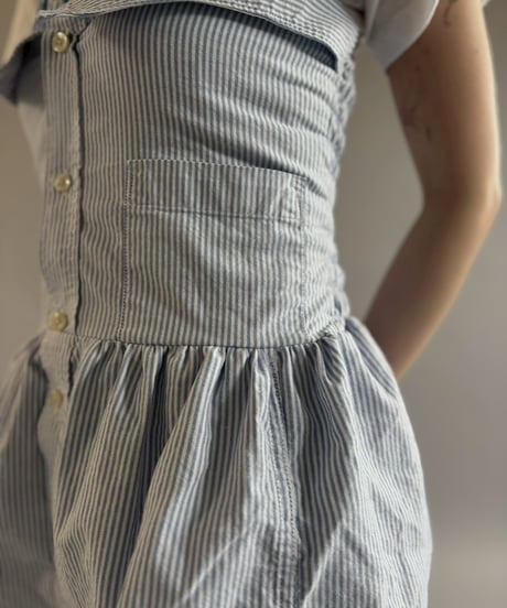 【RE;CIRCLE】  RE Stripe Shirt Mini One-Piece / 260611-002
